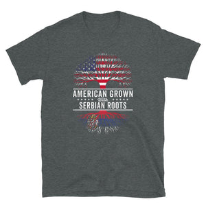 American Grown Serbian Roots Flag T-Shirt