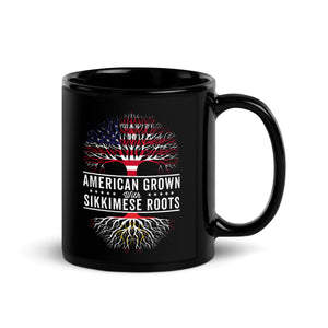 American Grown Sikkimese Roots Flag Mug