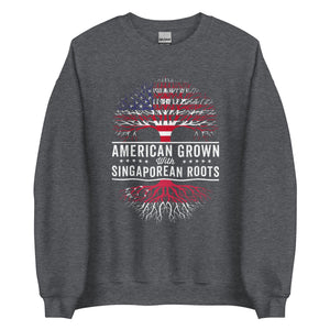 American Grown Singaporean Roots Flag Sweatshirt