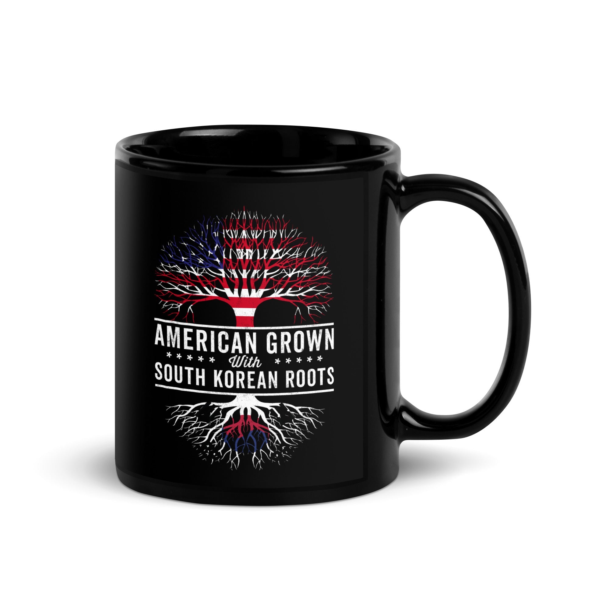 American Grown South Korean Roots Flag Mug