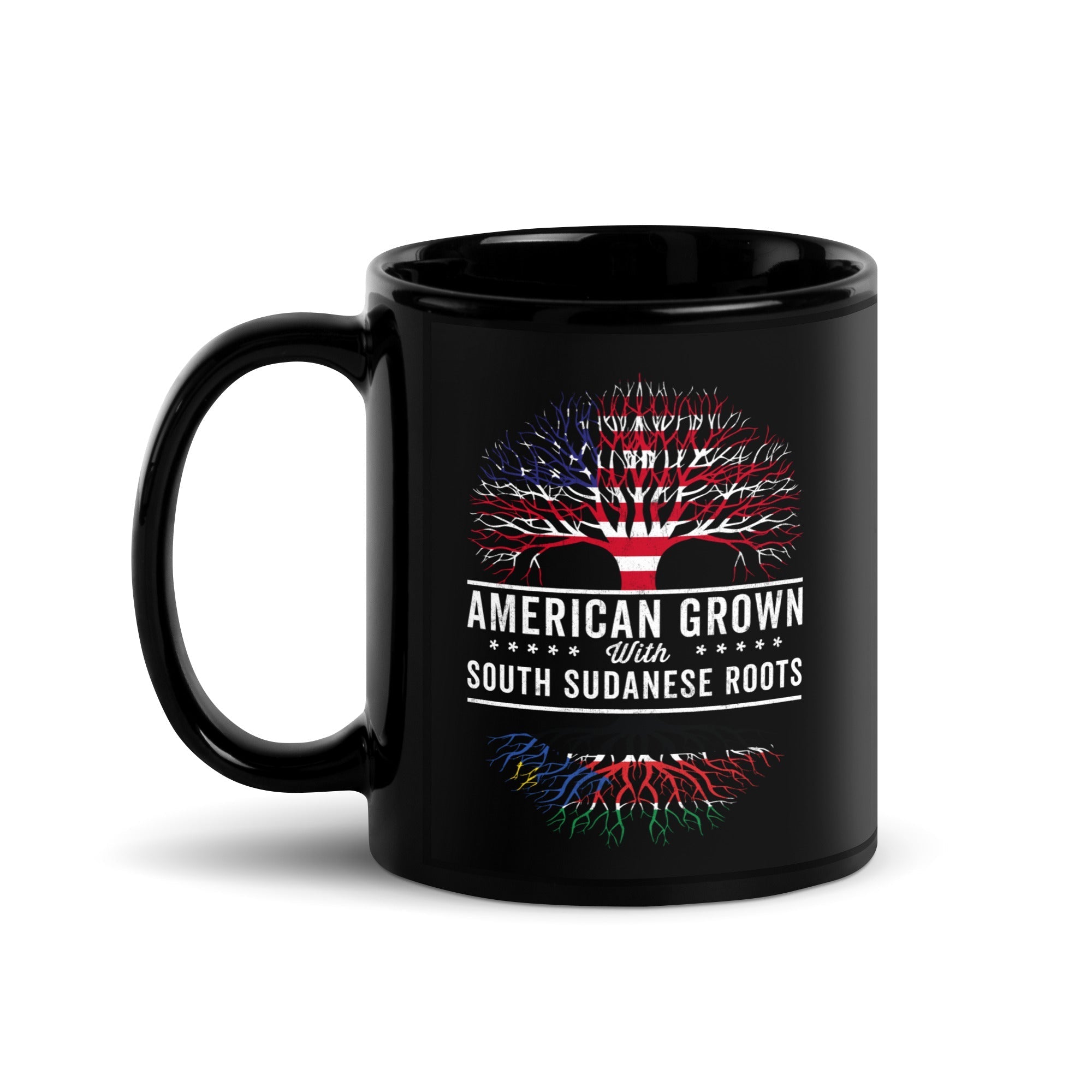 American Grown South Sudanese Roots Flag Mug