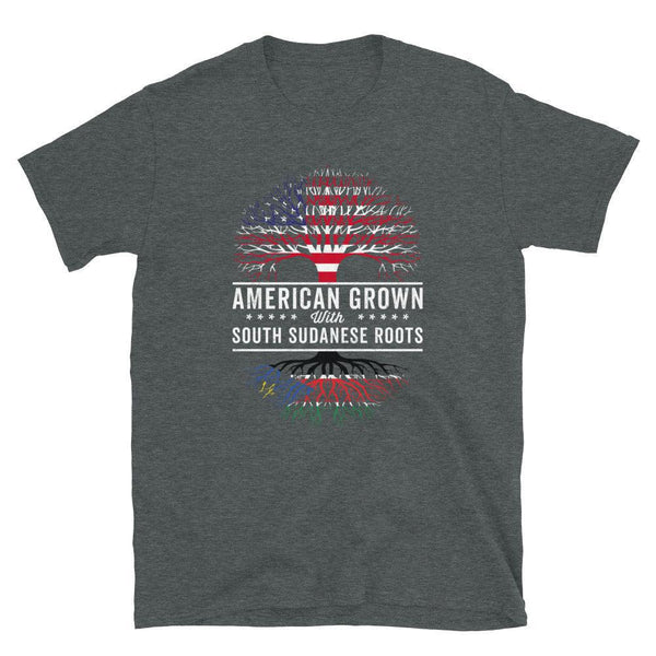 American Grown South Sudanese Roots Flag T-Shirt