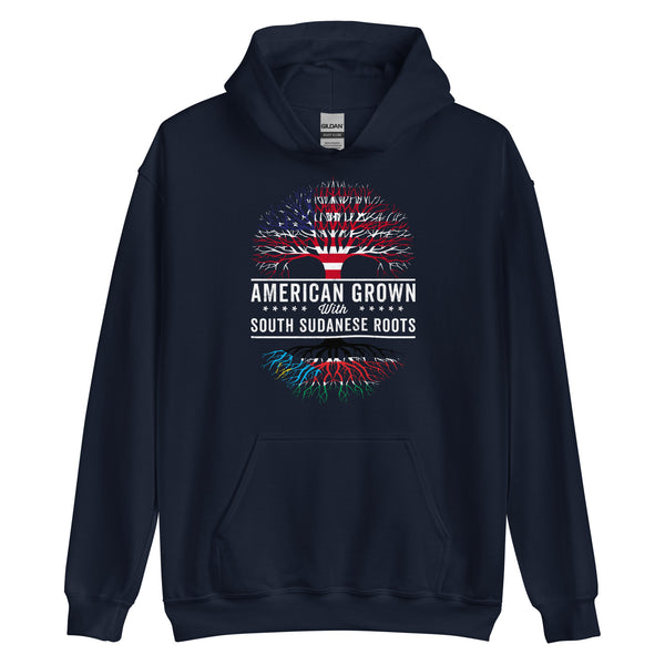 American Grown South Sudanese Roots Flag Hoodie