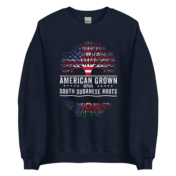 American Grown South Sudanese Roots Flag Sweatshirt