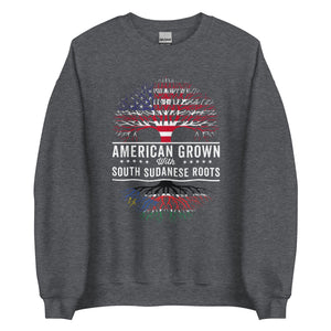 American Grown South Sudanese Roots Flag Sweatshirt