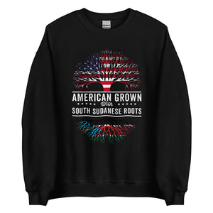 American Grown South Sudanese Roots Flag Sweatshirt