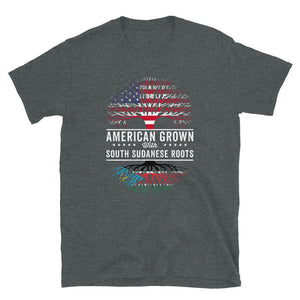 American Grown South Sudanese Roots Flag T-Shirt