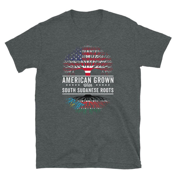 American Grown South Sudanese Roots Flag T-Shirt