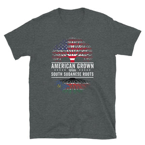 American Grown South Sudanese Roots Flag T-Shirt