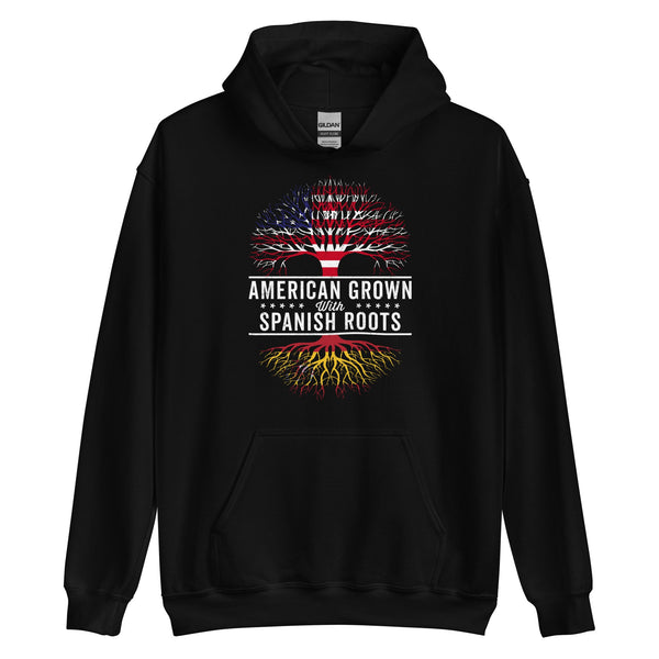 American Grown Spanish Roots Flag Hoodie