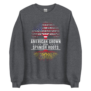 American Grown Spanish Roots Flag Sweatshirt