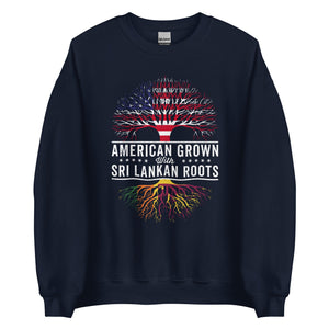American Grown Sri Lankan Roots Flag Sweatshirt
