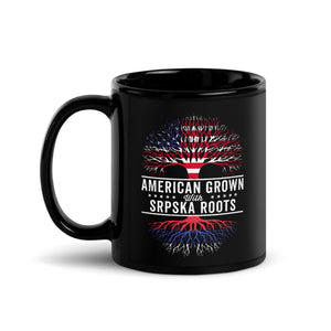 American Grown Srpska Roots Flag Mug