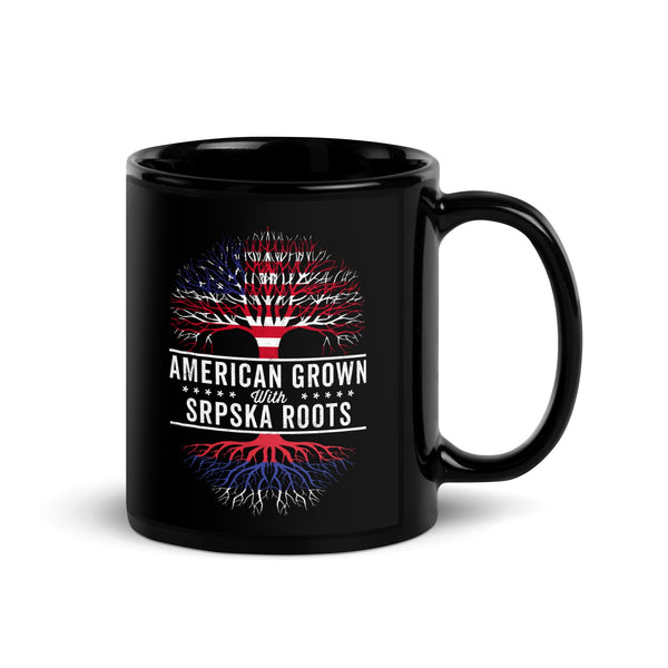 American Grown Srpska Roots Flag Mug