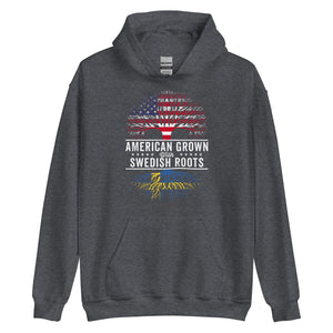 American Grown Swedish Roots Flag Hoodie