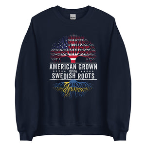 American Grown Swedish Roots Flag Sweatshirt