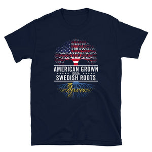 American Grown Swedish Roots Flag T-Shirt