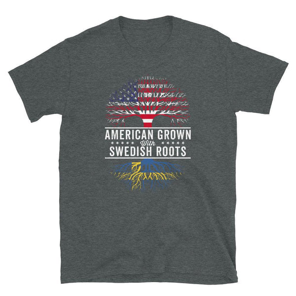 American Grown Swedish Roots Flag T-Shirt