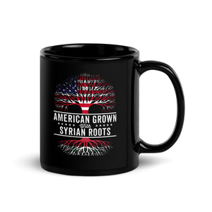 American Grown Syrian Roots Flag Mug
