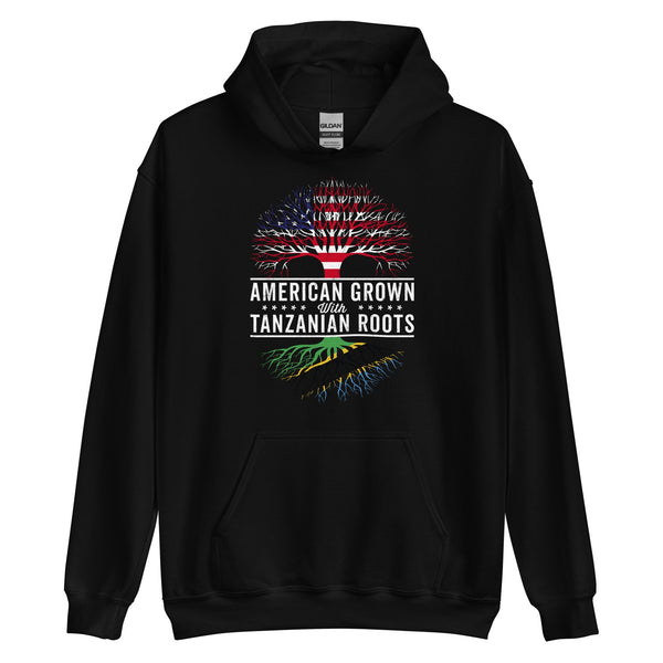 American Grown Tanzanian Roots Flag Hoodie