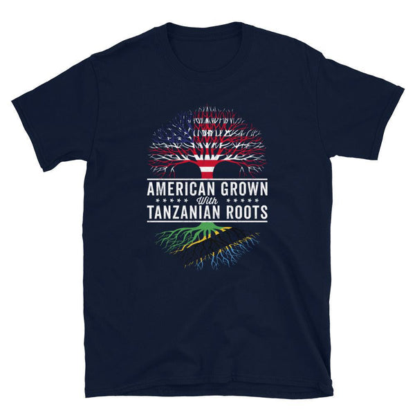 American Grown Tanzanian Roots Flag T-Shirt