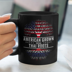 American Grown Thai Roots Flag Mug