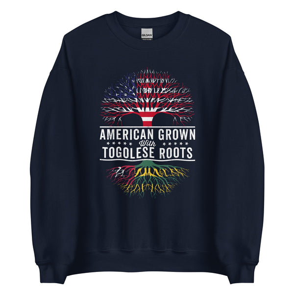 American Grown Togolese Roots Flag Sweatshirt