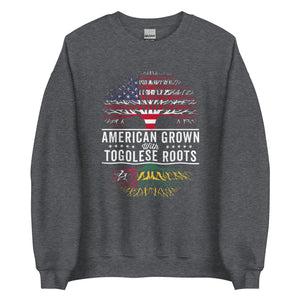 American Grown Togolese Roots Flag Sweatshirt