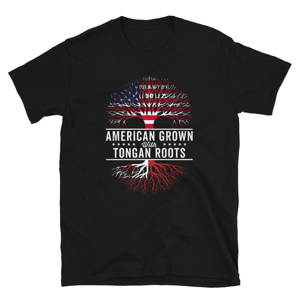 American Grown Tongan Roots Flag T-Shirt