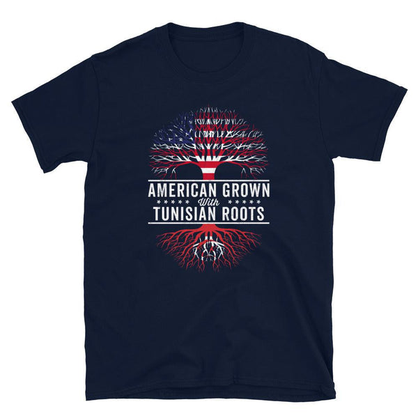 American Grown Tunisian Roots Flag T-Shirt