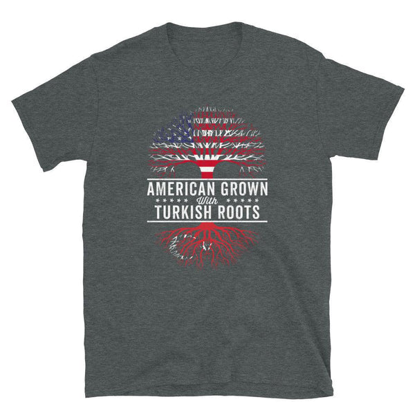 American Grown Turkish Roots Flag T-Shirt