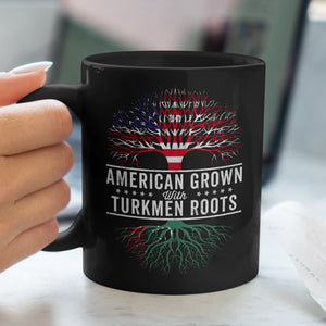 American Grown Turkmen Roots Flag Mug