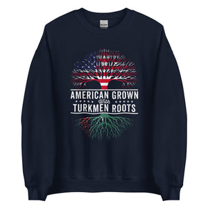 American Grown Turkmen Roots Flag Sweatshirt