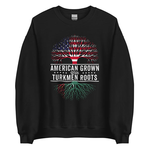 American Grown Turkmen Roots Flag Sweatshirt