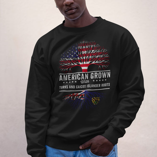 American Grown Turks and Caicos Islander Roots Sweatshirt