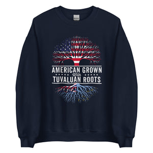American Grown Tuvaluan Roots Flag Sweatshirt