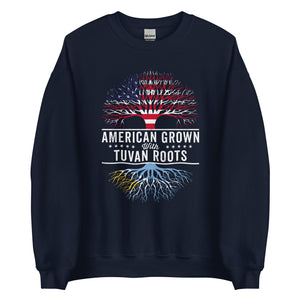 American Grown Tuvan Roots Flag Sweatshirt