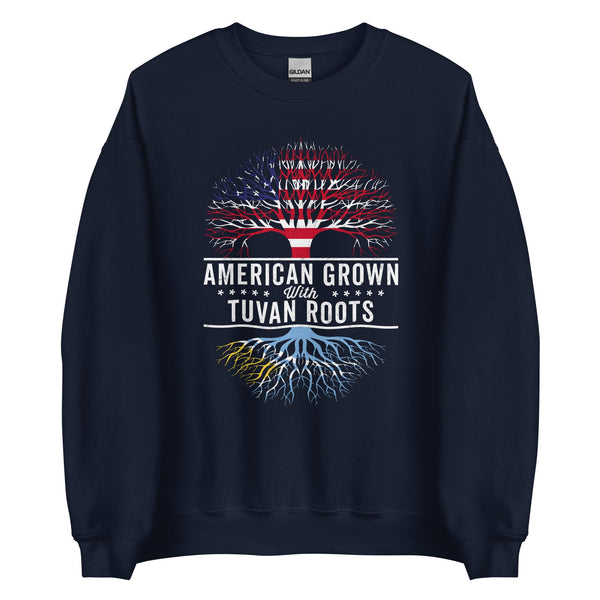 American Grown Tuvan Roots Flag Sweatshirt