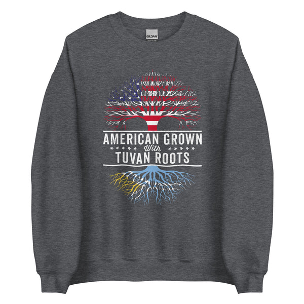 American Grown Tuvan Roots Flag Sweatshirt