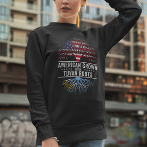 American Grown Tuvan Roots Flag Sweatshirt