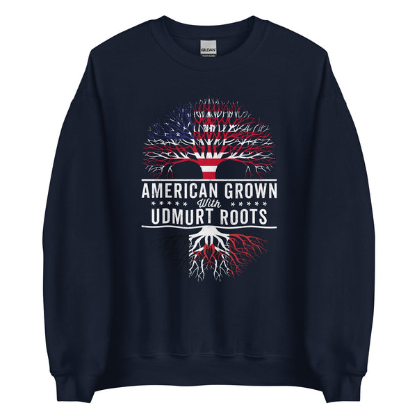 American Grown Udmurt Roots Flag Sweatshirt