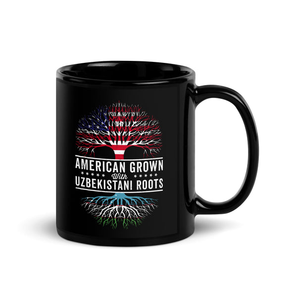 American Grown Uzbekistani Roots Flag Mug