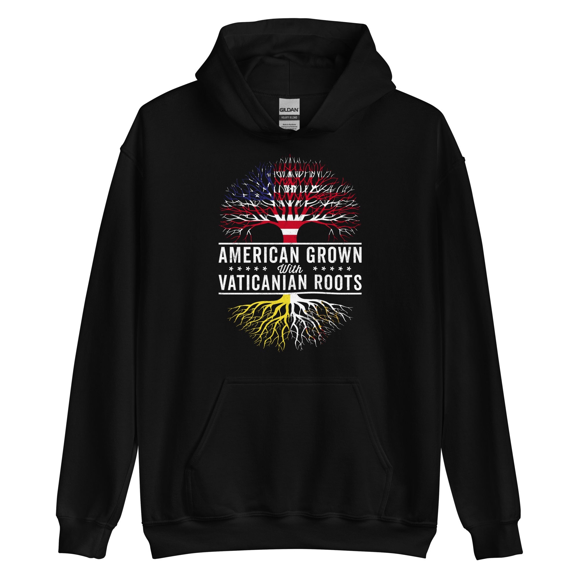 American Grown Vaticanian Roots Flag Hoodie