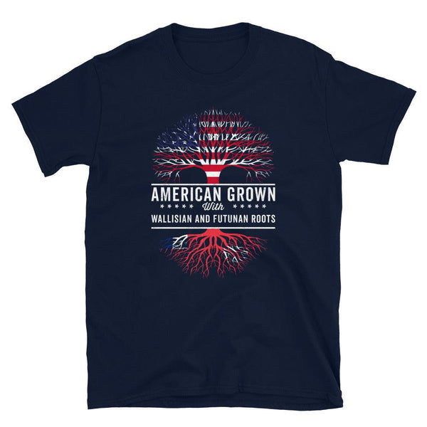 American Grown Wallisian and Futunan Roots Flag T-Shirt