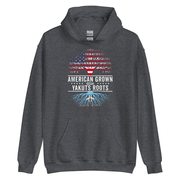 American Grown Yakuts Roots Flag Hoodie