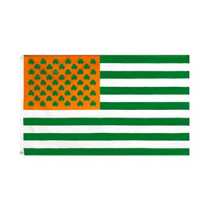 American Saint Patrick's Day Flag - 90x150cm(3x5ft) - 60x90cm(2x3ft)