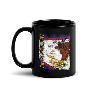 American Samoa Flag Distressed Mug