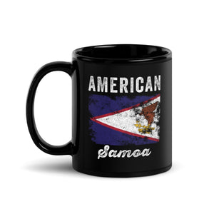 American Samoa Flag Distressed Mug