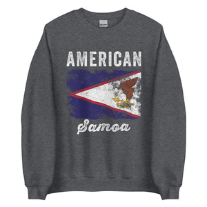 American Samoa Flag Distressed Sweatshirt