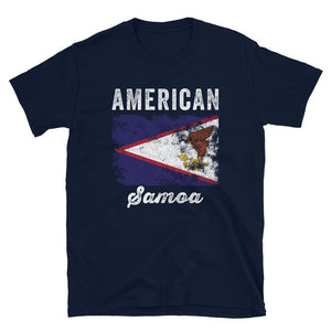 American Samoa Flag Distressed T-Shirt